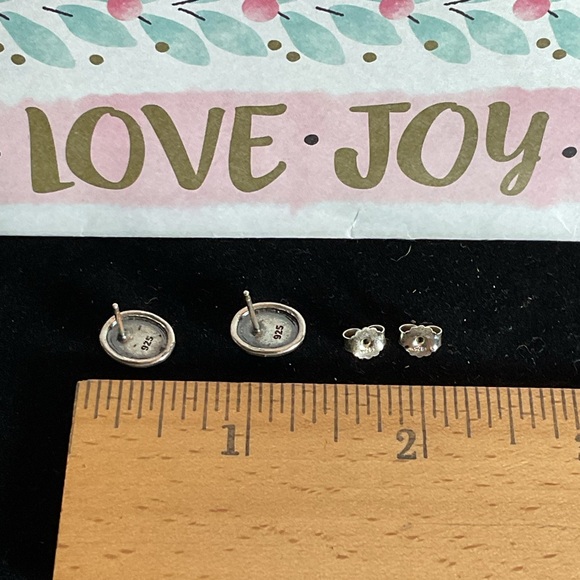 Sterling Silver Labradorite Earrings - Picture 2 of 2